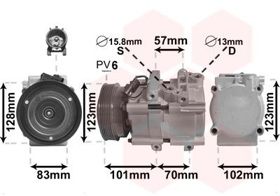 8200K209 VAN Wezel Компресор холодоагенту